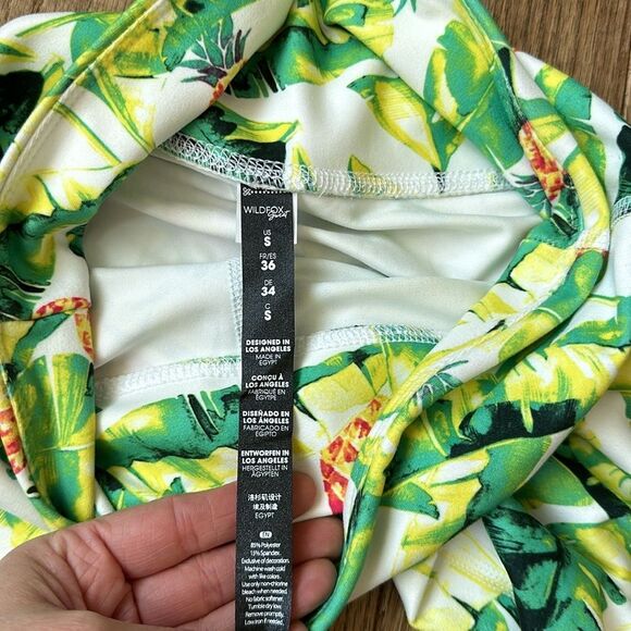 NWOT WILDFOX Sweat Palm and Pineapple Leggings size S high waist - Picture 6 of 9